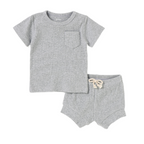 2 Piece Short Sleeve PJ Set
