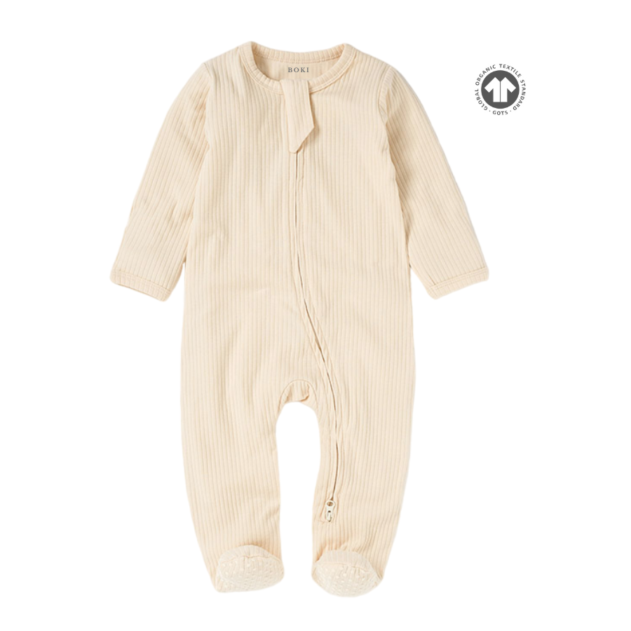 Organic Cotton 2-Way Zipsuit with Footies & Mittens
