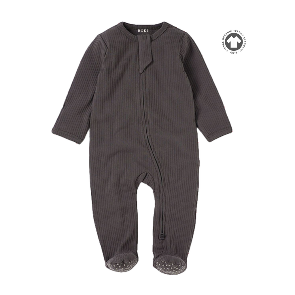 Organic Cotton 2-Way Zipsuit with Footies & Mittens
