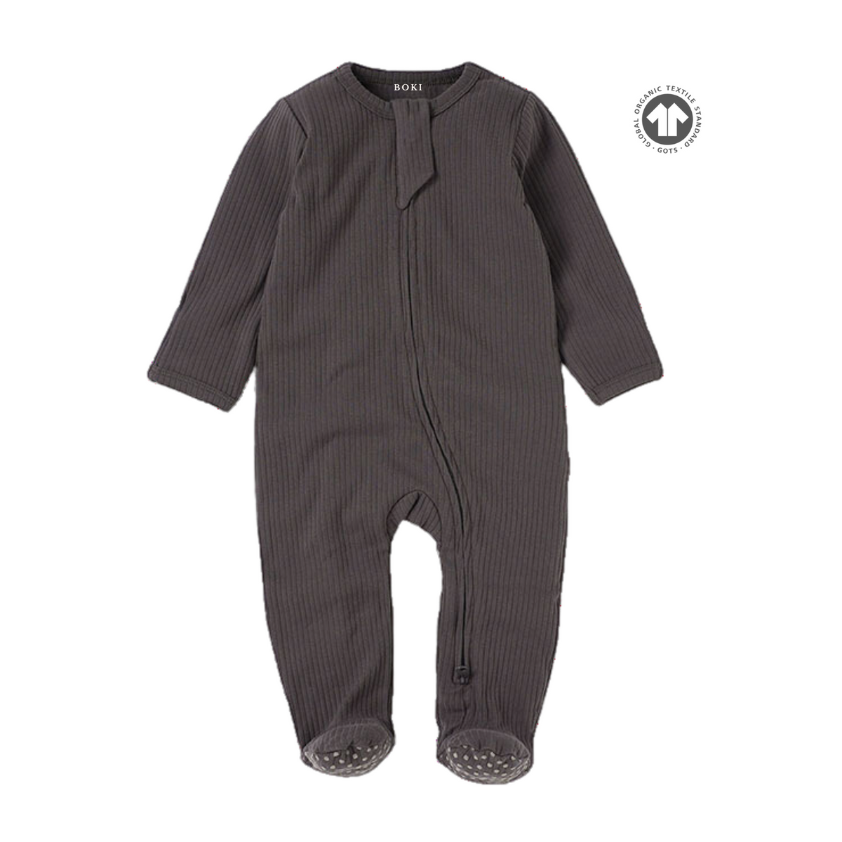 Organic Cotton 2-Way Zipsuit with Footies & Mittens
