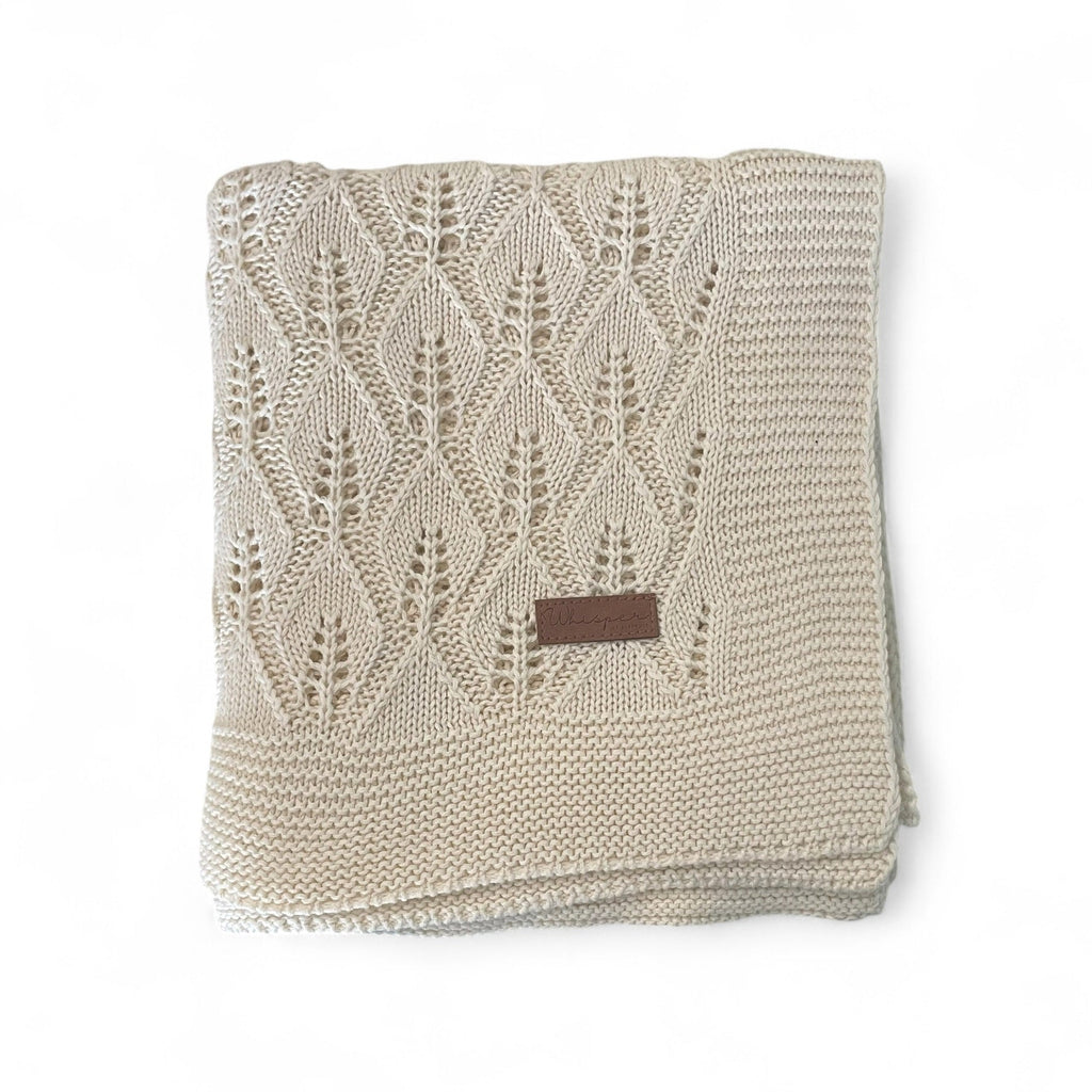 Cellular Knitted Blanket