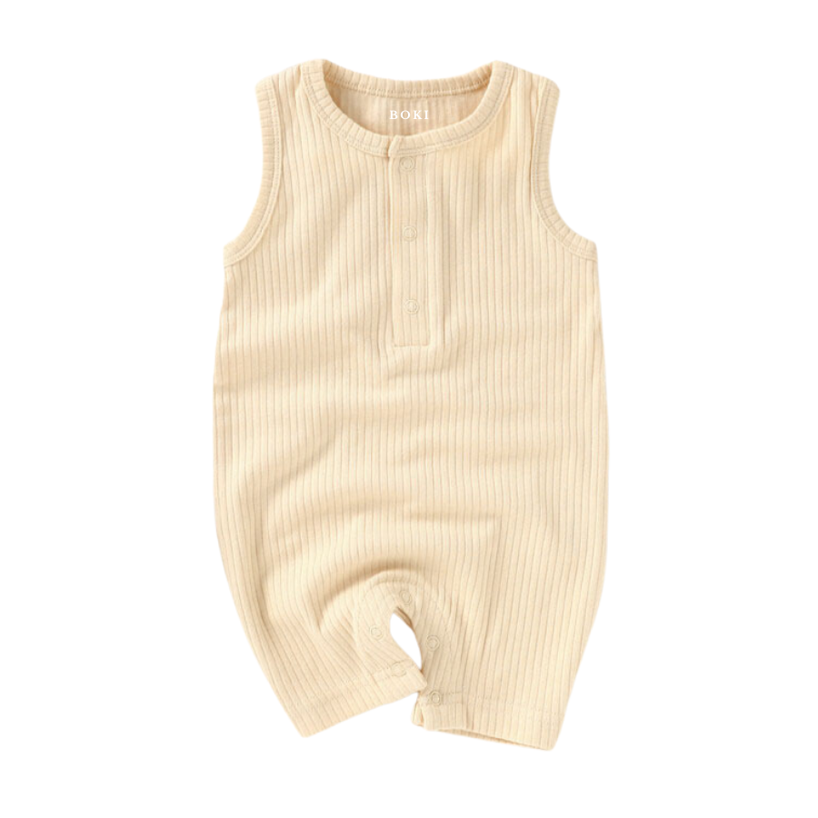 Organic Rib Cotton Tank Growsuit