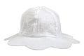 MyAng Baby Hat - Girls White Petal
