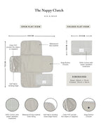 Ava & Bear Nappy Clutch - Pearl Micro Gingham