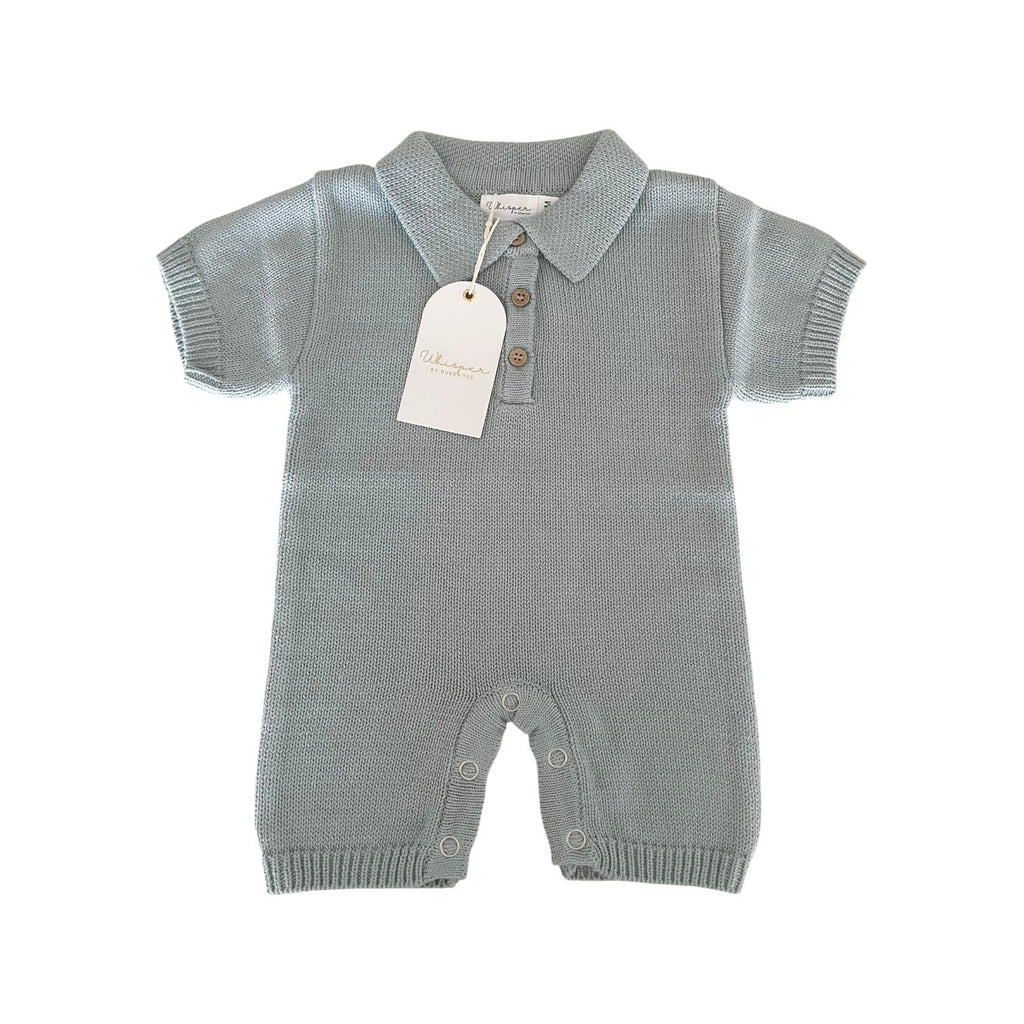 Knitted Collared Romper