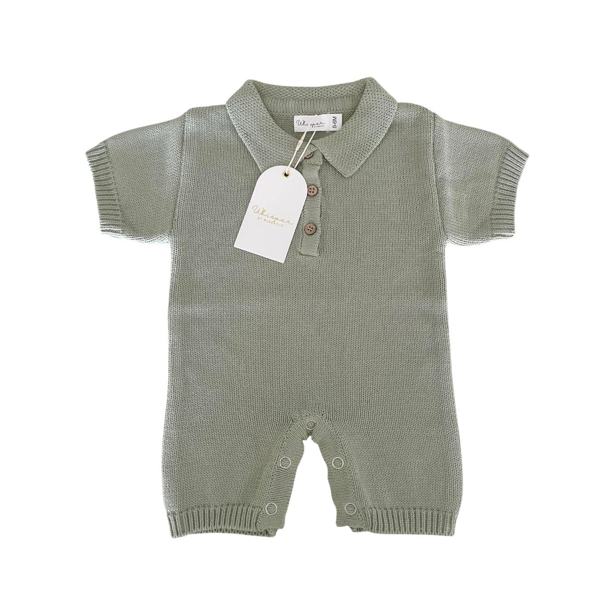 Knitted Collared Romper