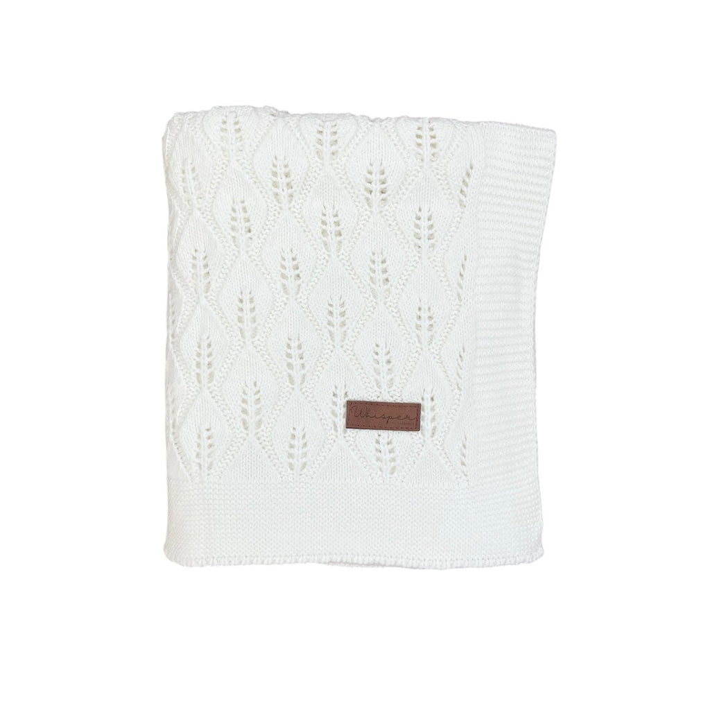 Cellular Knitted Blanket