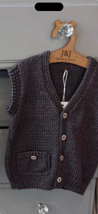Josie & Jean Hand Knitted Waistcoat